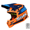 SMK Allterra S01 X-Throttle Helmet (Orange/Blue)