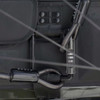 The Cache Anchor Lock was designed with security in mind. The Anchor is built upon 10MM of steel wire beaded cables and sandwiched between neoprene casing to give you a thick and sturdy lock that will deter thieves and keep your valuables locked to your Basecamp Pad.