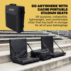 Say goodbye to uncomfortable stadium seats! The Cache Lounger combines lightweight portability, lasting comfort, and convenient built-in storage to upgrade your game-day experience.