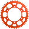 ProTaper Race Spec (RS) Rear Sprockets feature our revolutionary Angled Mud Groove. This exclusive design creates a self-cleaning effect during operation, shedding away mud that would otherwise lead to horsepower loss and sprocket wear.