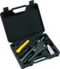 This BikeMaster Tire Repair Kit means you are ready to fix a flat on the road or at home. With the latest design of insertion gun, you get more leverage than the old piston grip designs. It comes with a manufacturer's lifetime warranty.