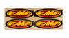 FMF Racing Team Fender Stickers 5-inch (4 Pcs)