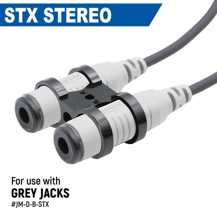 Rugged Radios Dual Headset or Helmet Jack - Bar Mount Offroad