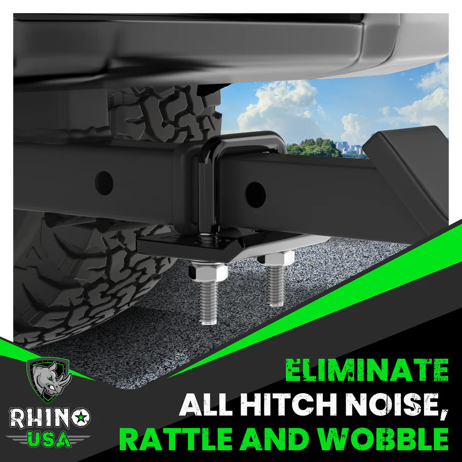 Introducing Rhino USA Anti Rattle Hitch Tightener – the ultimate solution to eliminate annoying hitch noise and vibration.