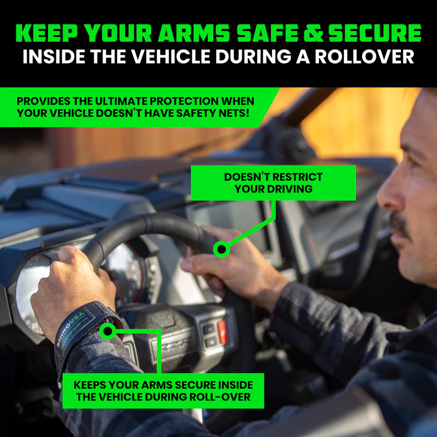 Rhino USA UTV Safety Wrist Restraints (Pair)