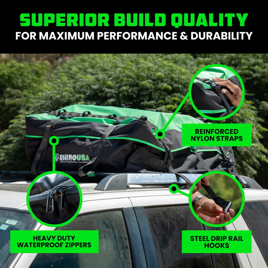 Are you tired of cramming your belongings into a small car trunk? Upgrade your travel experience with the Rhino USA rooftop cargo bag. This spacious and durable cargo bag provides ample storage space for all your essentials, allowing you to maximize the interior of your vehicle.