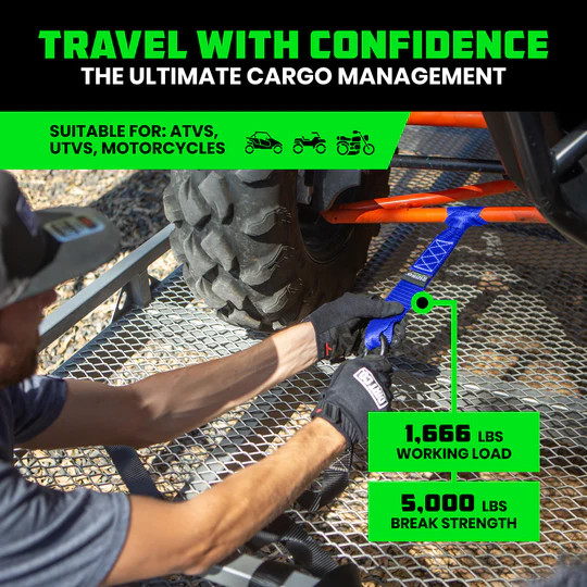 Introducing the Rhino USA Soft Loop Tie-Down Straps, the ultimate solution for secure and hassle-free transportation of your prized ride. Designed with precision and built for rugged durability, our straps offer unrivaled strength and reliability.