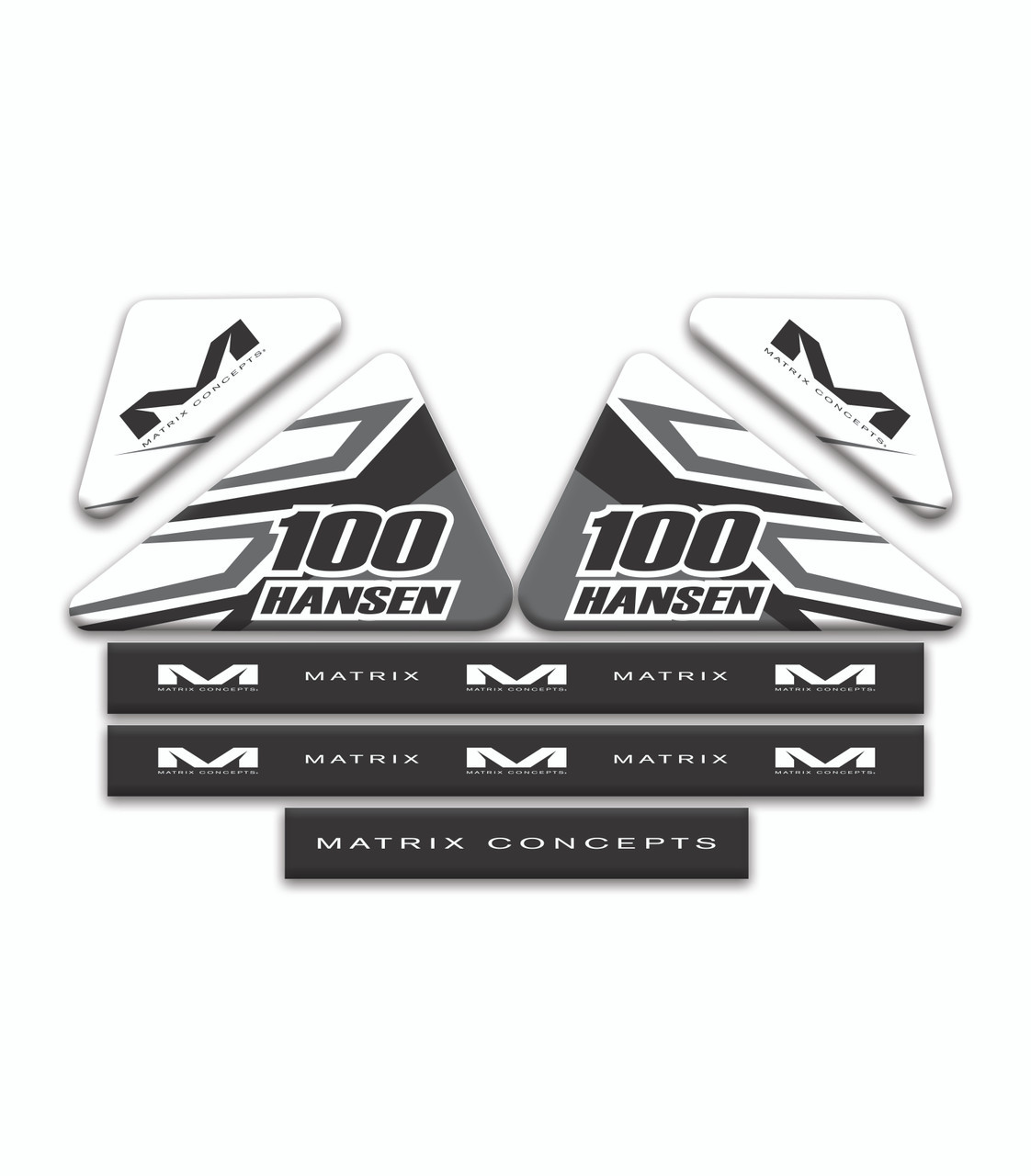 Matrix Concepts M3 - 4 gal - Name and Number Custom Graphic Kit