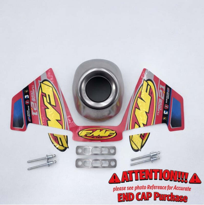 FMF Racing T-CORE 2.1 REPLACEMENT SLASH CUT S/S REAR CONE CAP-1.250 inch - 020528 Photo - Primary