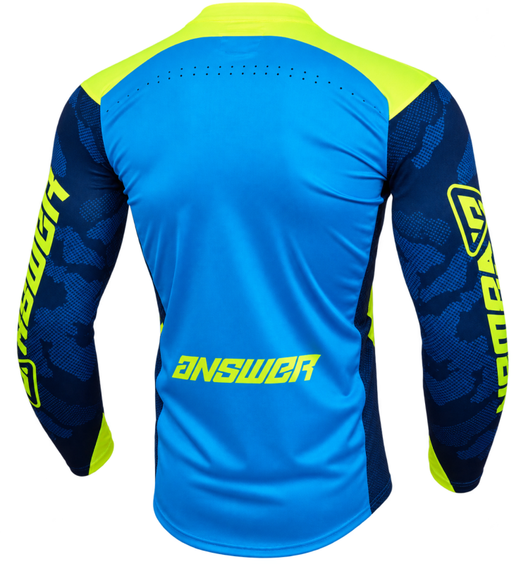 Answer  Elite Camo Jersey Cyan/Hyper Acid/Black - Small - 550566 User 1