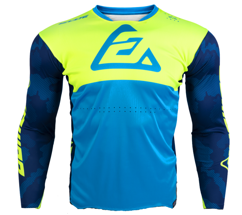 Answer  Elite Camo Jersey Cyan/Hyper Acid/Black Youth - XL - 550636 User 1