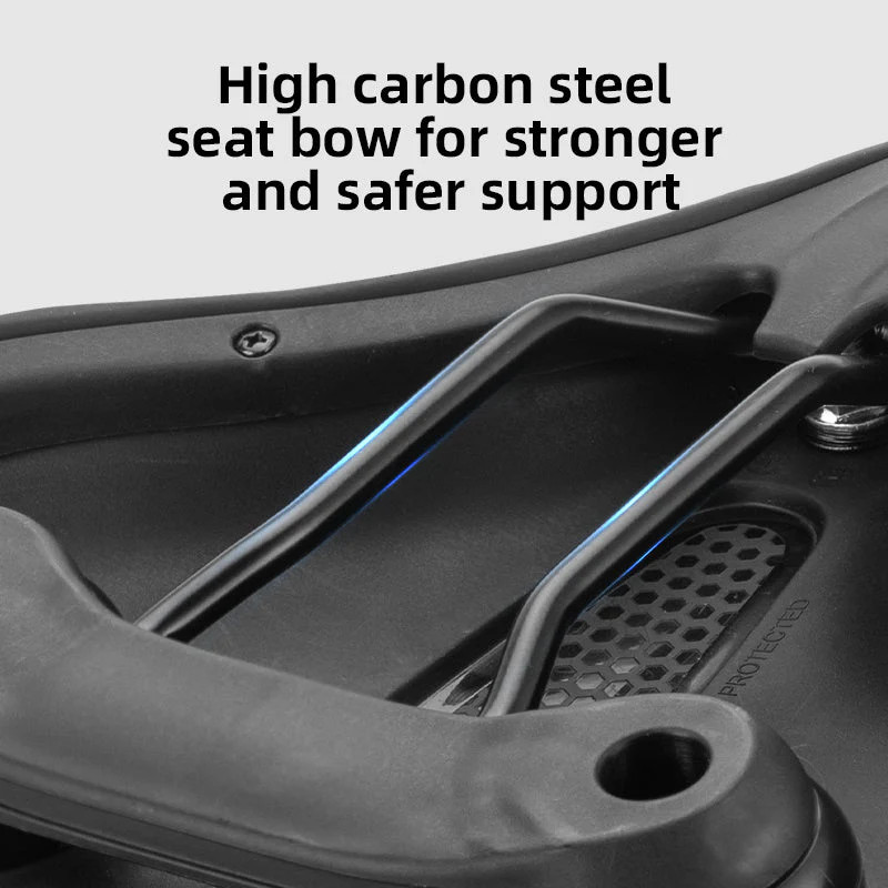 ROCKBROS Comfort Shock Absorption Bike Saddle Soft Wide Seat for Men Women