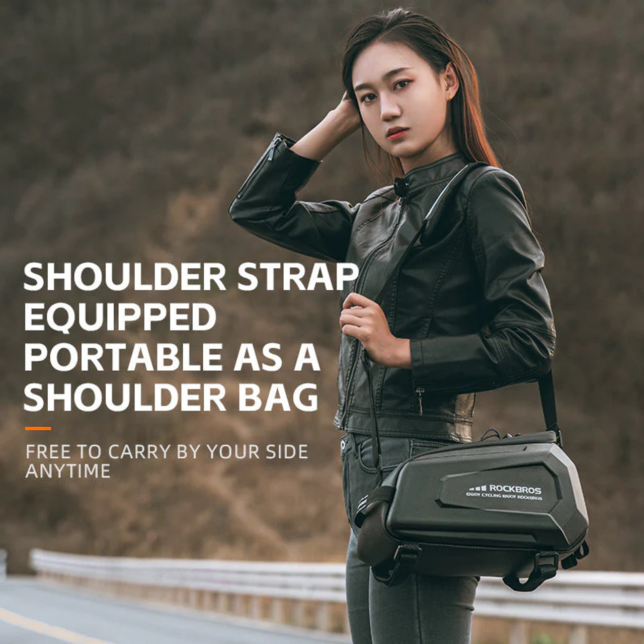 ROCKBROS Hard Shell Bike Trunk Bag