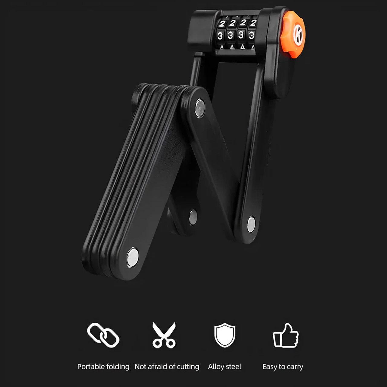 Alloy Steel Folding Password Lock