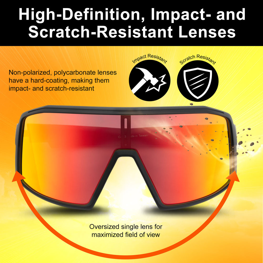 MSR Riot Sunglasses - Matte White/Red