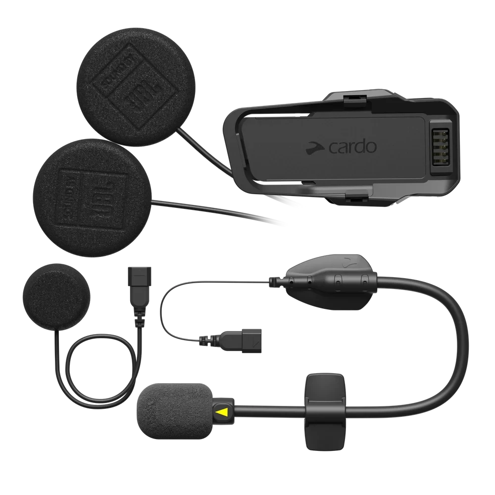 Cardo Systems Pro/Edge 2nd Helmet Kit. Enjoy the Sound by JBL audio system which makes every ride exceptional, on your 2nd helmet.