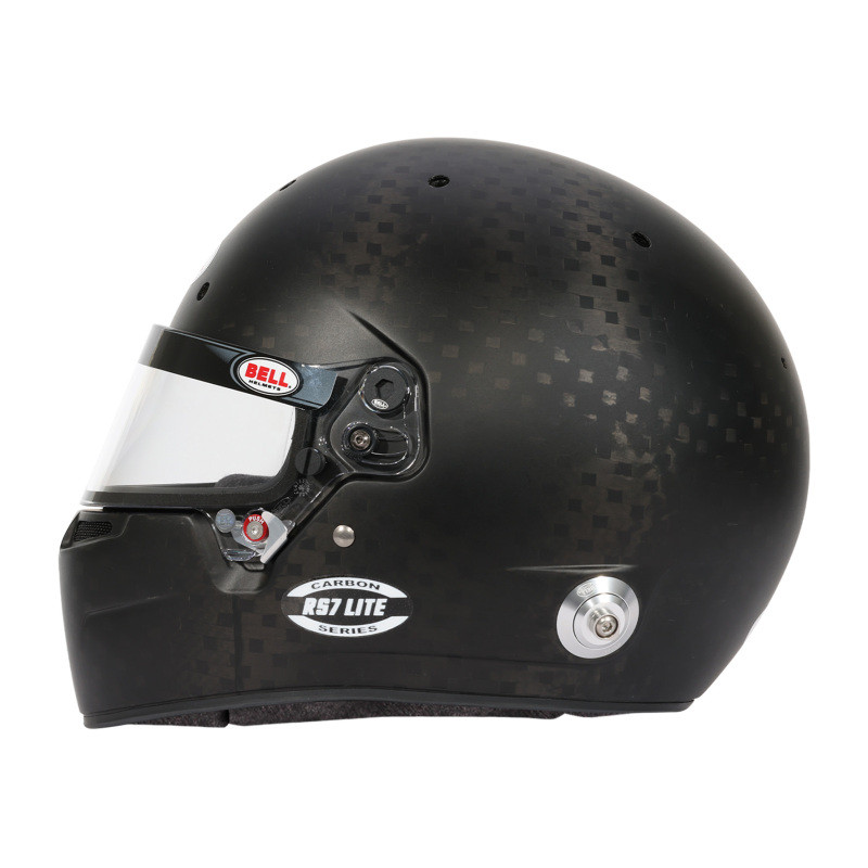 Bell Helmet Rs7 Carbon Lite (Hans) 59(7 3/8) Fia8859-2024/Sa2025 - 1237A88 Photo - Close Up
