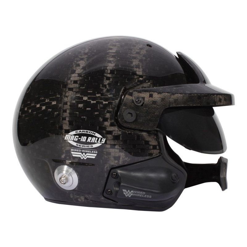 Bell Helmet Mag-10 Rally Ww Carbon (Hans) 59(7 3/8) Fia8859-2024/Sa2025 - 1245288 Photo - Close Up