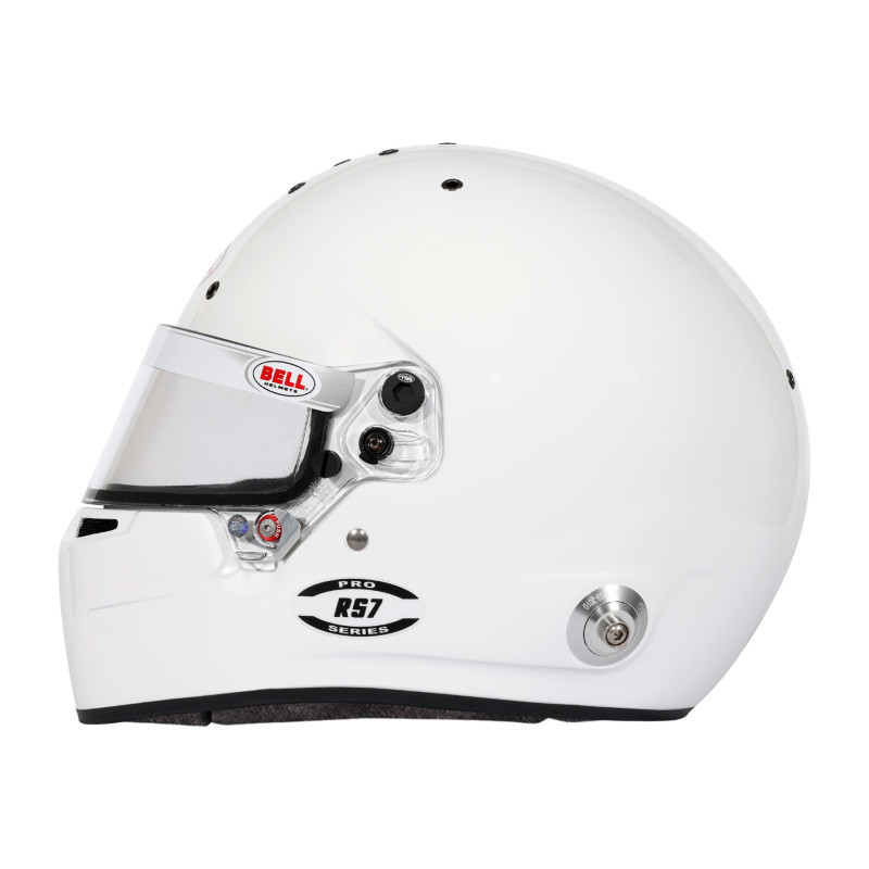 Bell Helmet Rs7 White (Hans) 56(7 ) Fia8859-2024/Sa2025 - 1310B23 Photo - Close Up