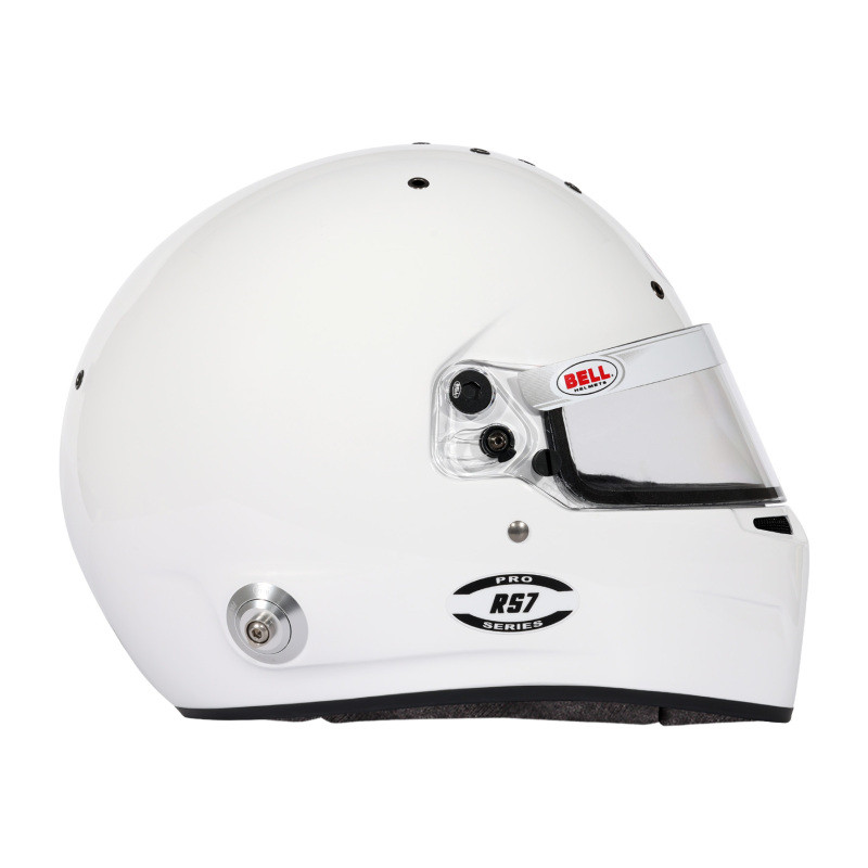 Bell Helmet Rs7 White (Hans) 56(7 ) Fia8859-2024/Sa2025 - 1310B23 Photo - Close Up