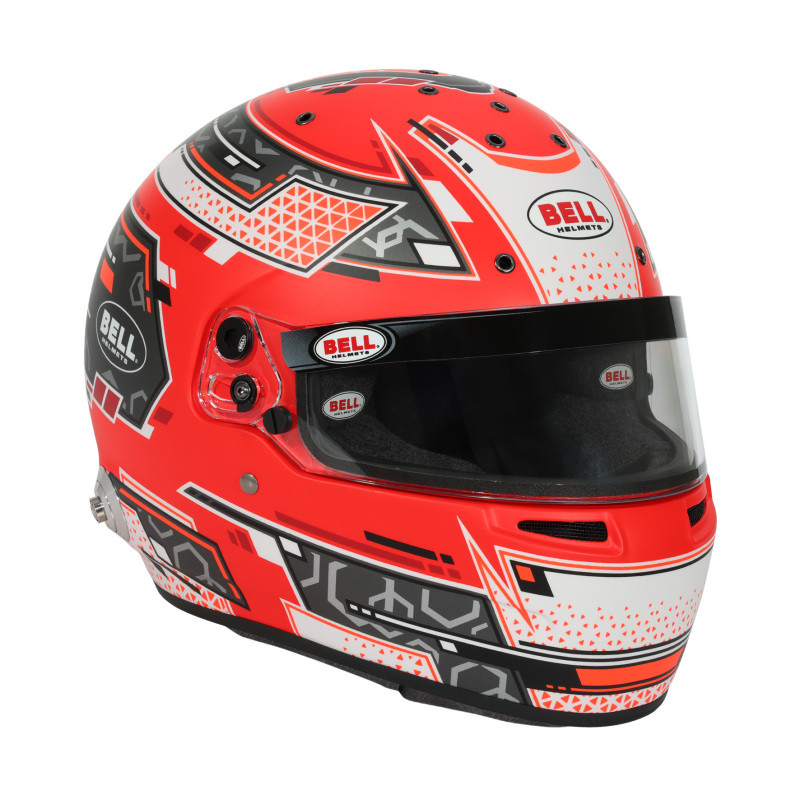 Bell Helmet Rs7 Stamina Anthracite/Red (Hans) 61(7 5/8) Fia8859-2024/Sa2025 - 1310B78 Photo - Close Up