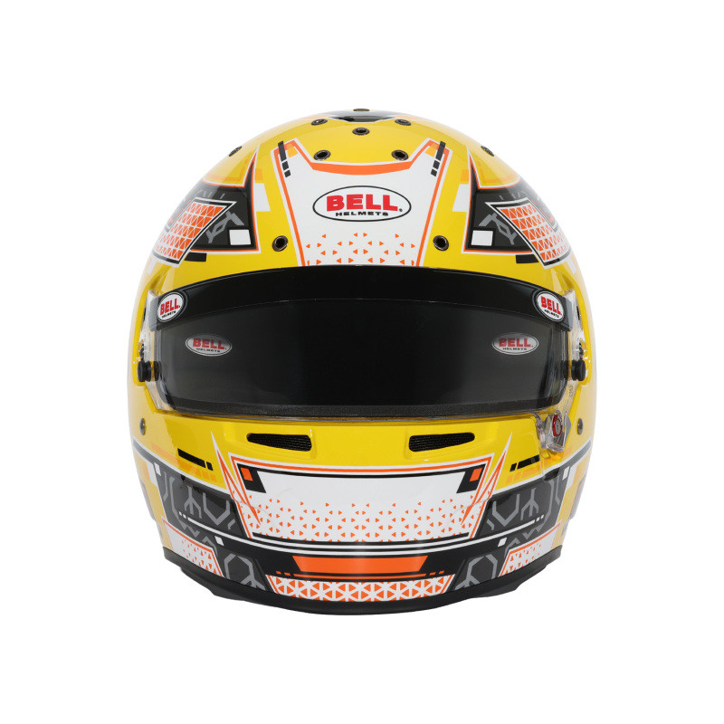 Bell Helmet Rs7-K Stamina Anthracite/Yellow Lrg (60-61) Fia8878-2024/K2025 - 1310C03 Photo - Close Up