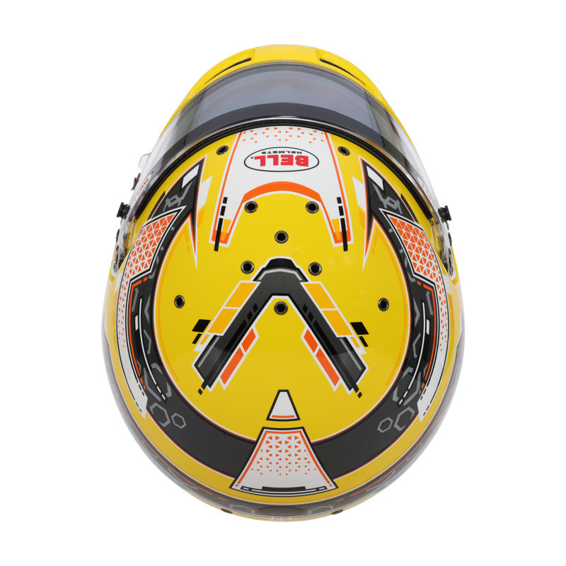 Bell Helmet Rs7-K Stamina Anthracite/Yellow Lrg (60-61) Fia8878-2024/K2025 - 1310C03 Photo - Close Up