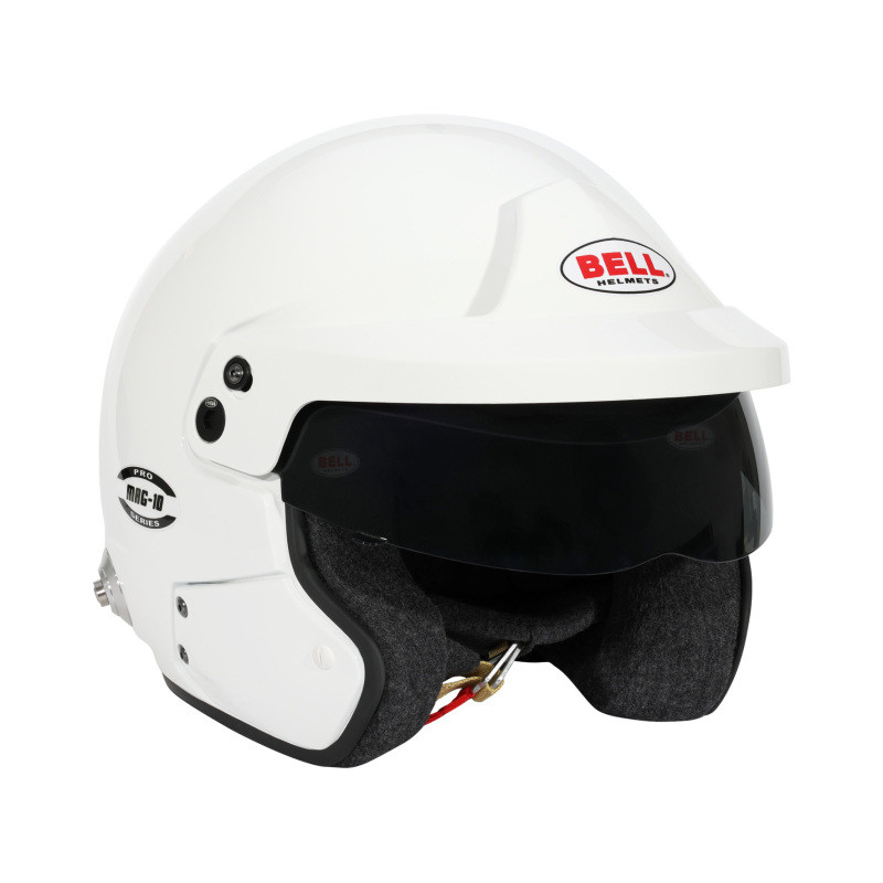 Bell Helmet Mag-10 White (Hans) 57(7 1/8) Fia8859-2024/Sa2025 - 1346114 Photo - Close Up