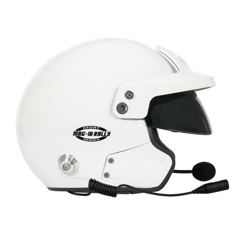 Bell Helmet Mag-10 Rally Sport White (Hans) Xs(55-56) Fia8859-2024 - 1443A22 Photo - Close Up