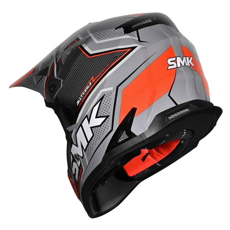 SMK Allterra S01 Maverix Helmet - GL627 (Orange/Gray)