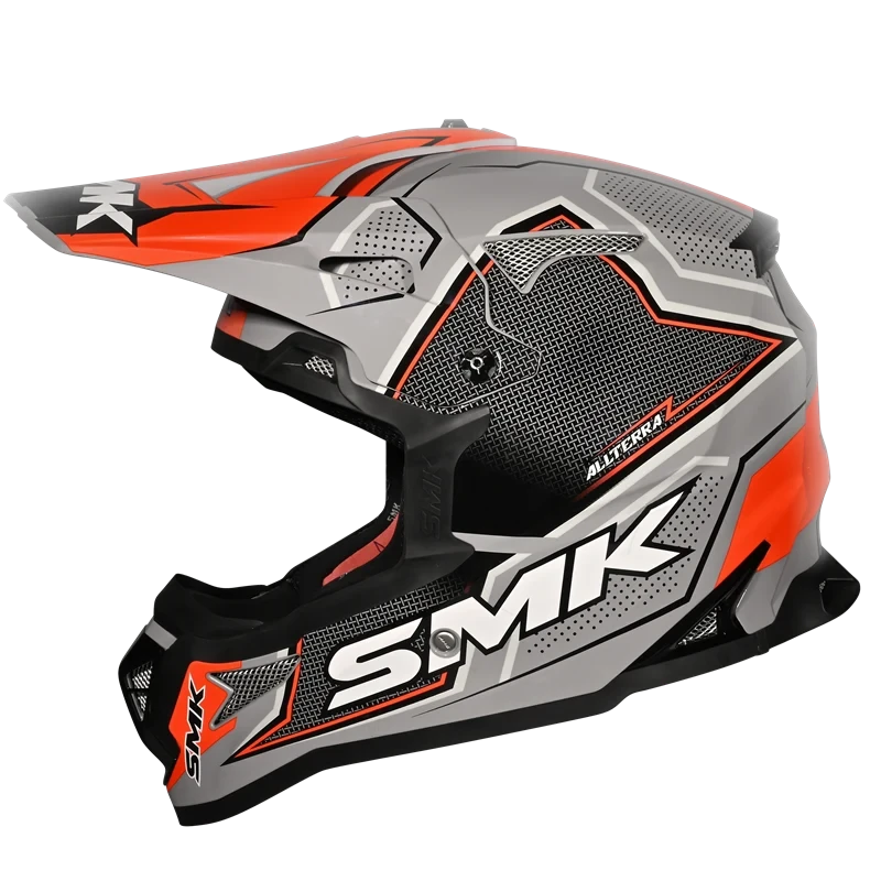 SMK Allterra S01 Maverix Helmet - GL627 (Orange/Gray)