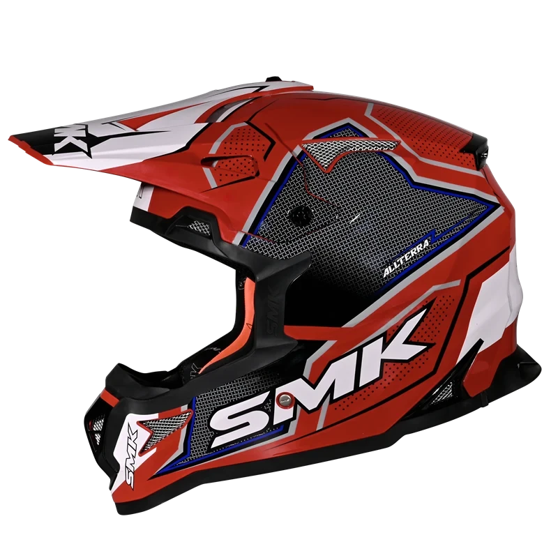 SMK Allterra S01 Maverix Helmet - GL321 (Blue/White)