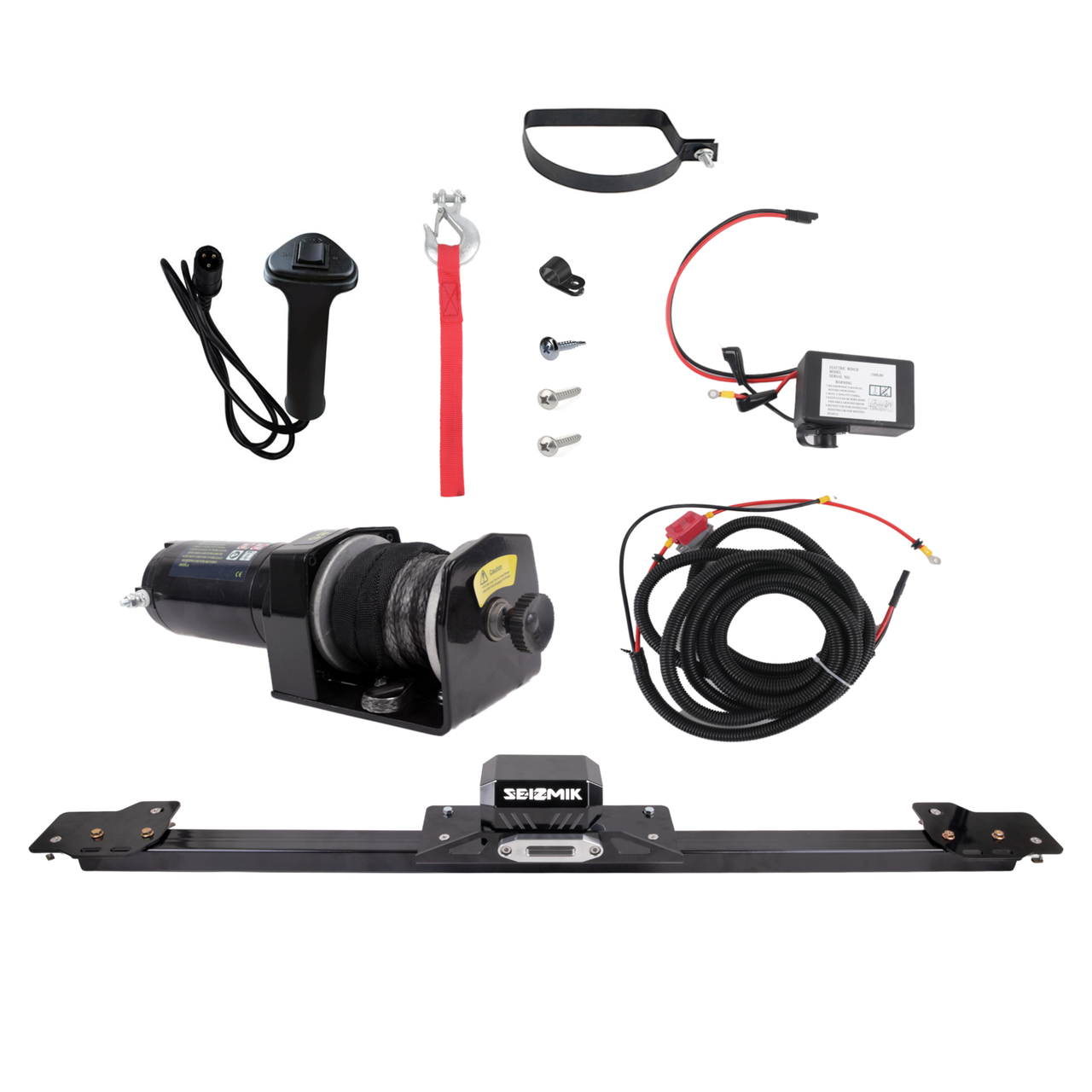 Seizmik CF Moto U10 Pro Bed Winch Kit - 1500 lbs