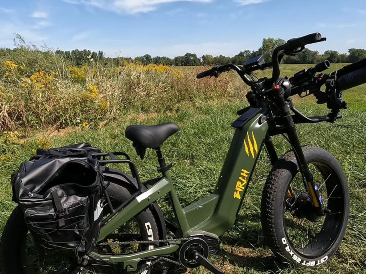 Birch Grolar AWD Hunting Electric Fat Tire Bike - Jungle Green