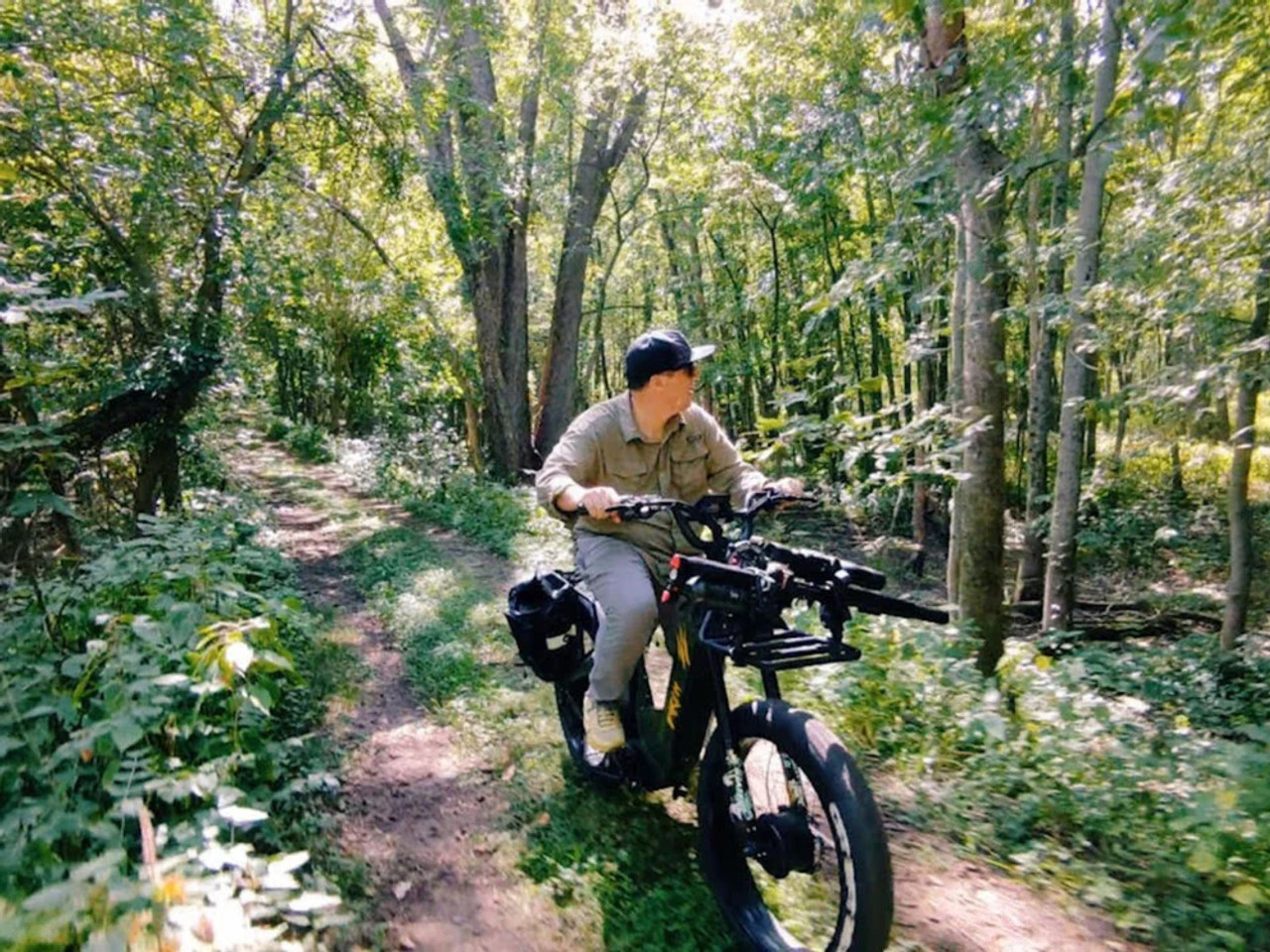 Birch Grolar AWD Hunting Electric Fat Tire Bike - Jungle Green