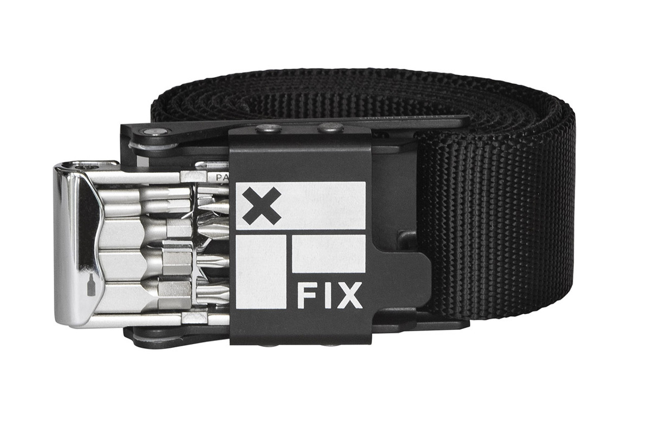 Fix Mfg All Time Belt carries any of our tools using the unique Payload Pocket™. The tool is inserted / removed by simply sliding it in and out. A patented spring mechanism prevents the tool from ejecting by accident.