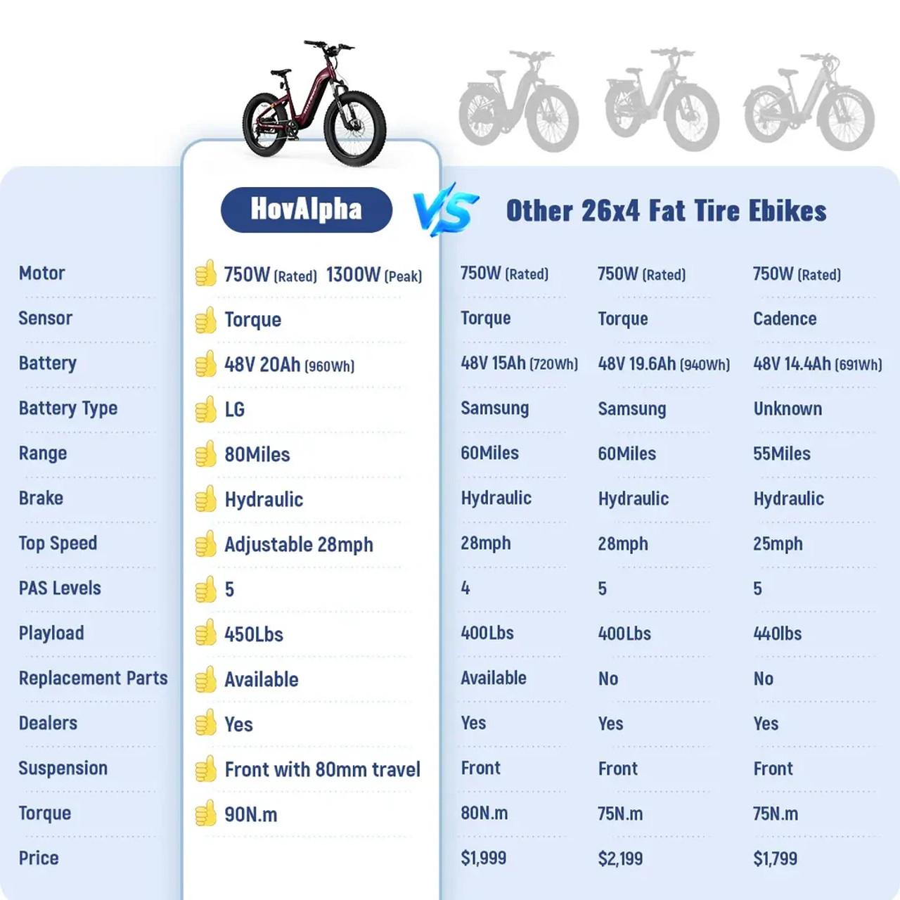 Hovsco HovAlpha Fat Tire Bike