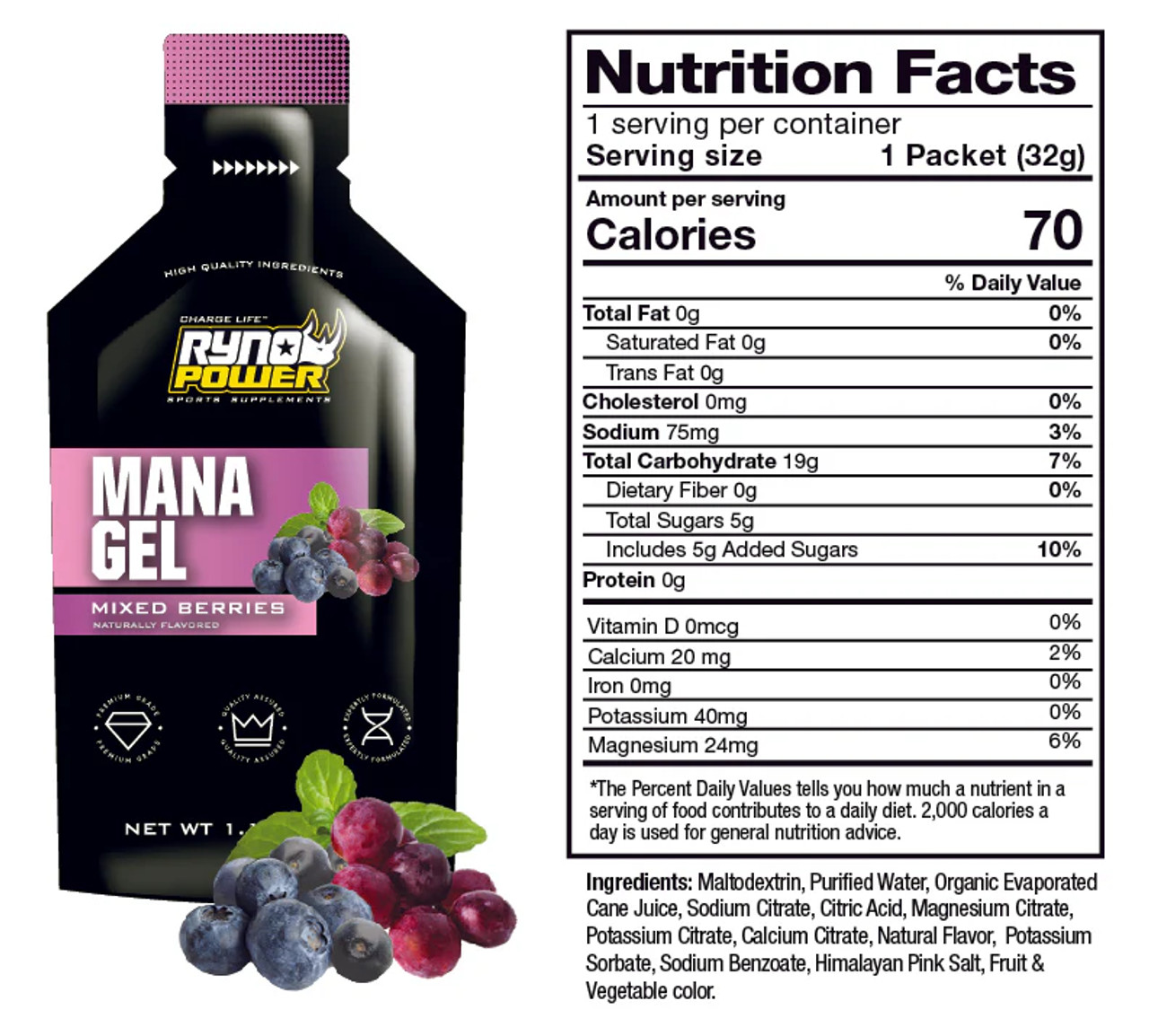 Mana Performance Gel Caddy - 12 pk