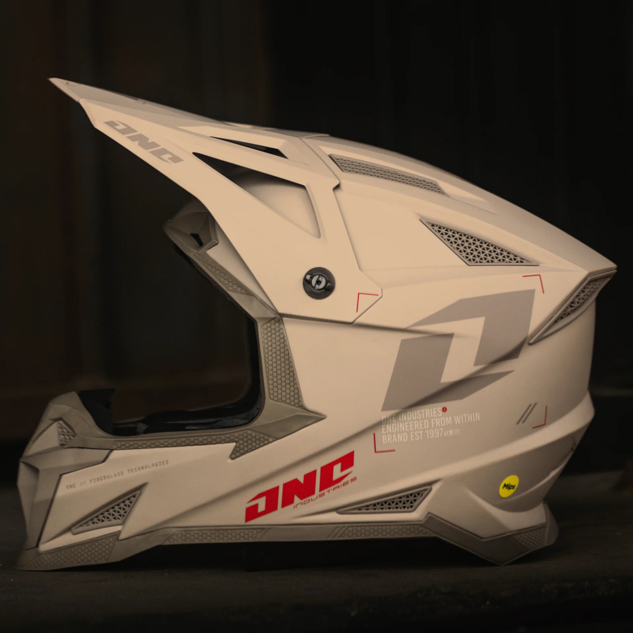 One Industries X-297 Focus Helmet - Stone/Grey
