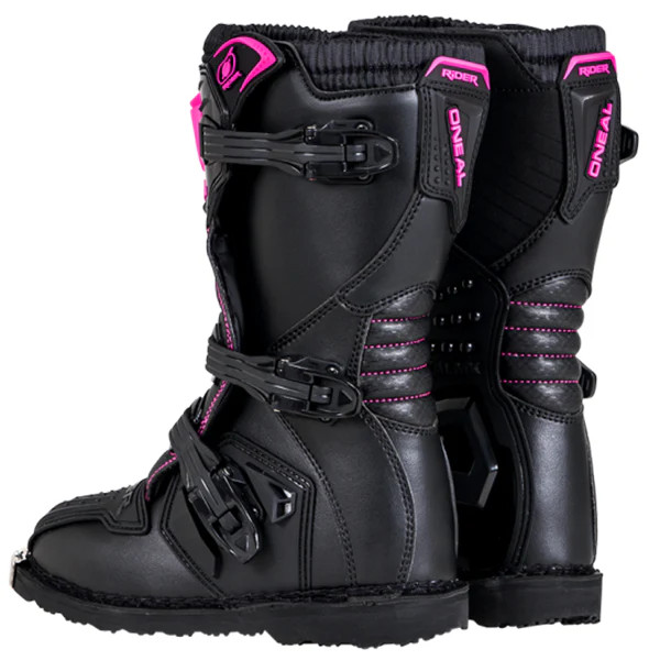 The O’Neal Rider Boots deliver excellent protection and performance thanks to the metal shank reinforcements paired with the injection-molded plastic protective plates. With sizes from pee-wee to adult size 15, the Rider boot is made to fit the whole family.