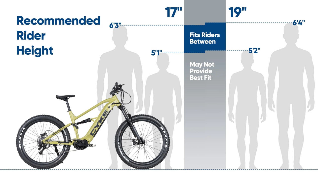 CYKE Falcon A Full-Suspension eMTB (FREE SHIPPING)