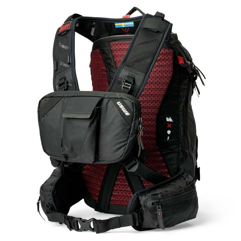 USWE VST Detachable Chest Pocket for Daypack Black - 5101205901 Photo - Close Up