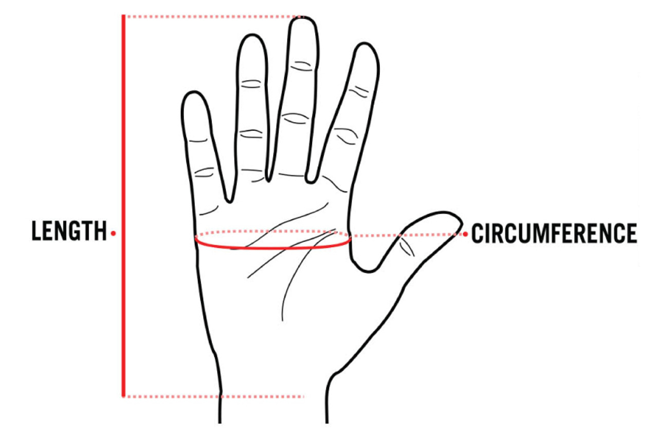 USWE No BS Off-Road Glove Flame Red - XL