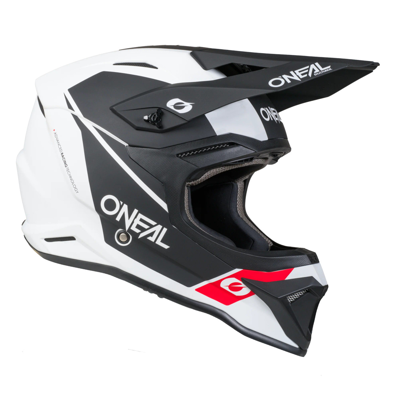 O'NEAL 4 SRS Race Helmet - White/Black