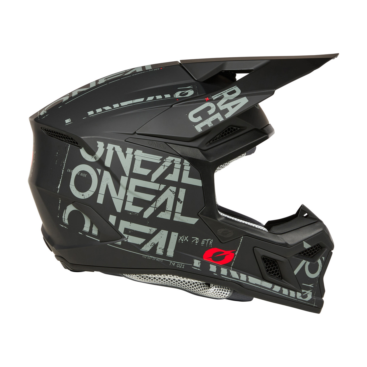 O'NEAL 3 SRS Static Helmet - Black/Grey