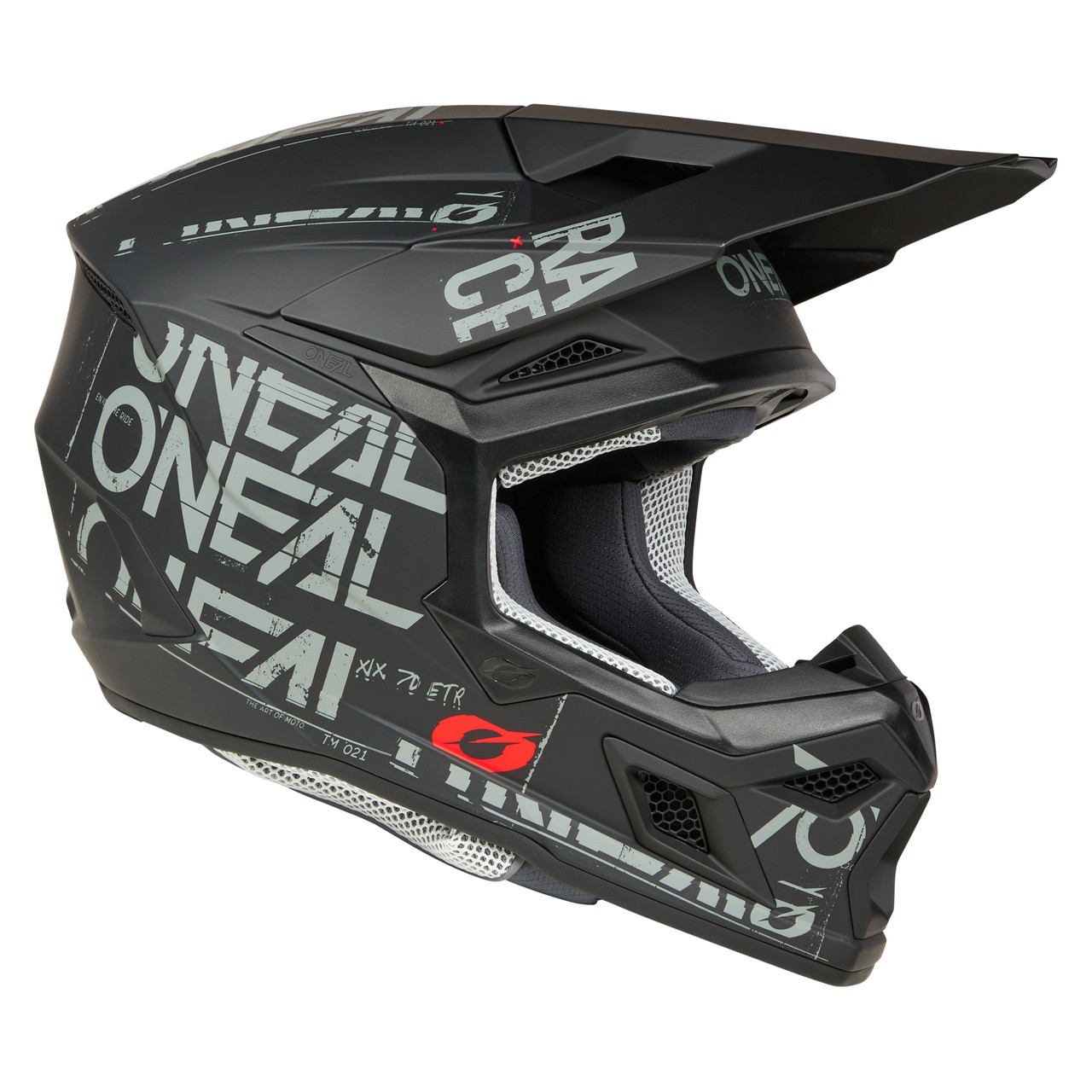 O'NEAL 3 SRS Static Helmet - Black/Grey