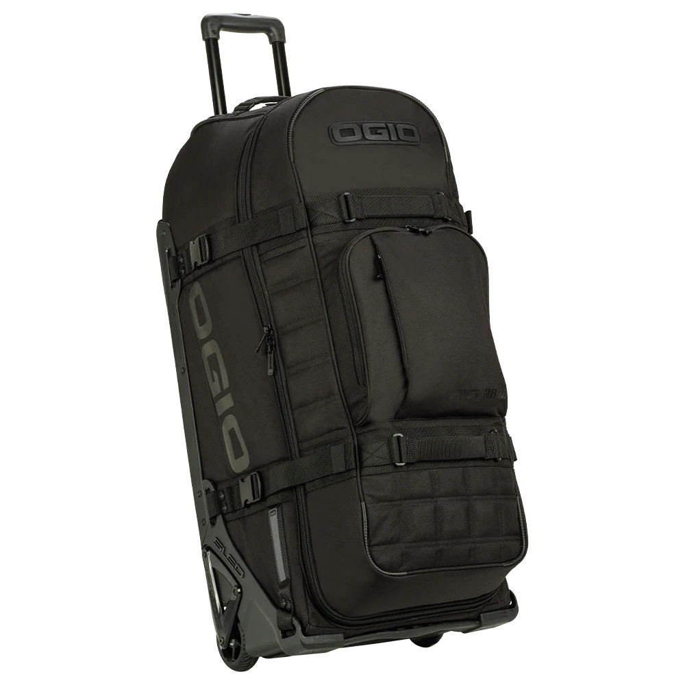 The OGIO Rig 9800 gets a facelift and added features in the revamped Rig 9800 Pro. Featuring OGIO’s renowned SLED, the Rig Pro gets an added MX boot bag and changeable wheel set as part of the new overall design.