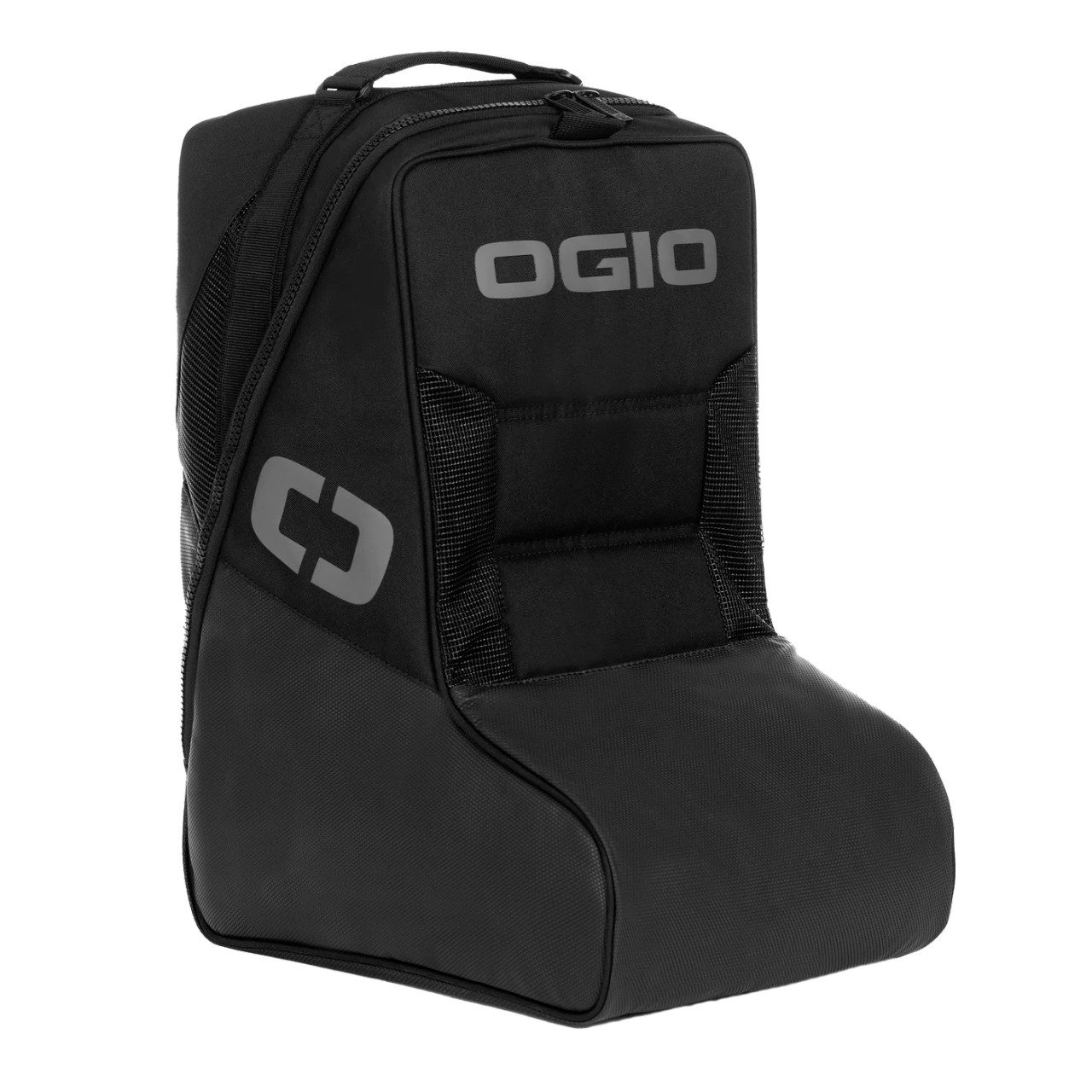 Ogio MX Pro Stealth Boot Bag featuring upgraded materials, padded carry handle, additional ventilation areas and several pockets, the MX Pro Boot Bag is packed with features to make sure that your boots get first class treatment.