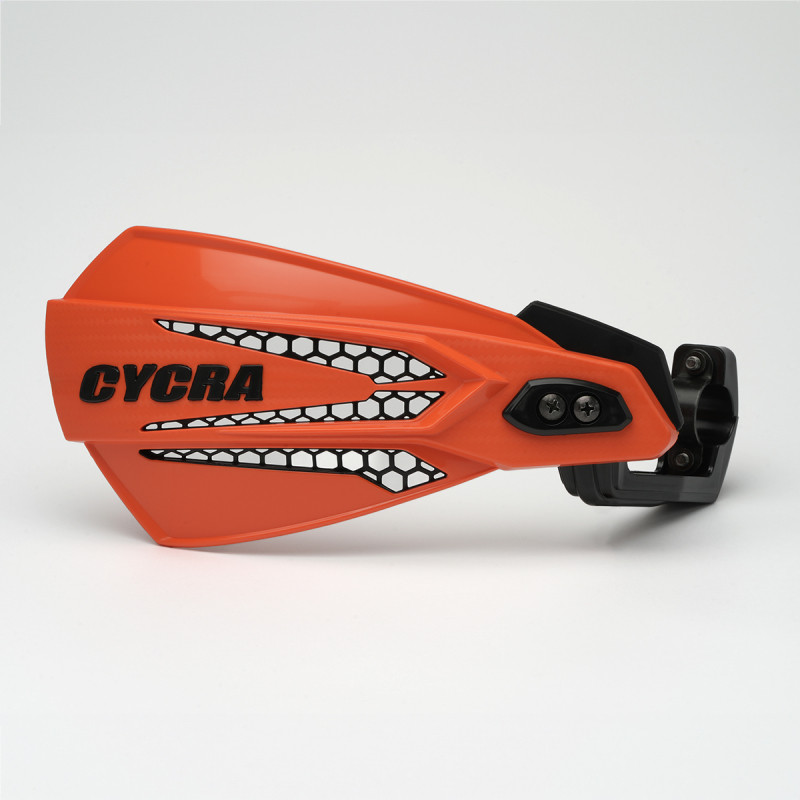 Protecting your hands is crucial when racing off-road. Cycra MX Race handguards are purpose-built to shield against roost and minor debris. Rigorously tested for top-notch quality and reliability in the most competitive arenas. Cycra MX Race Handguards stand out as one of the sturdiest independently mounted handguards systems on the market.