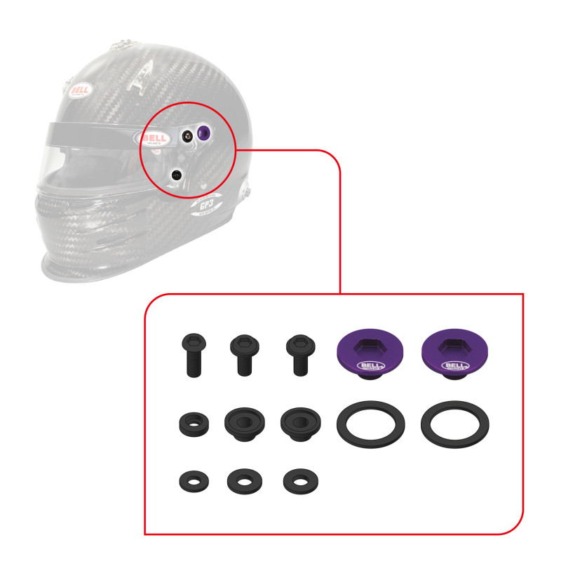 Bell SV (SE03/05) Pivot Kit - Purple - 2020006 Photo - Close Up